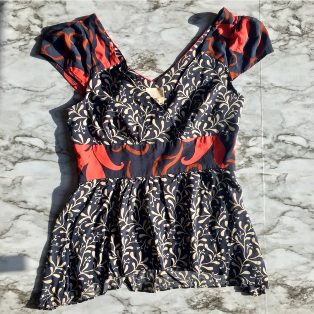 Vanessa Virginia | Anthropologie Floral Blouse